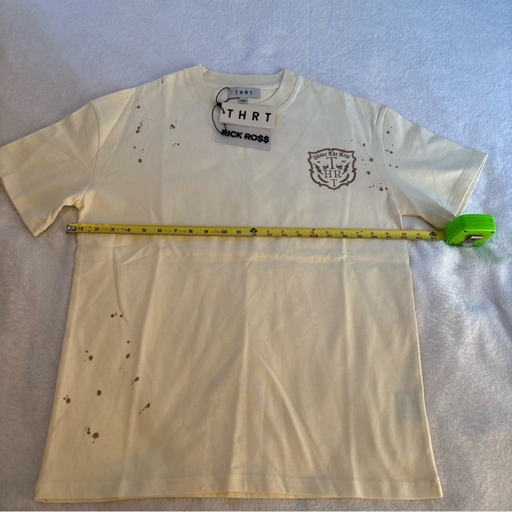 Rick Ross THRT Cream Graphic T-Shirt Men’s Size Small